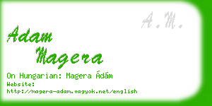 adam magera business card